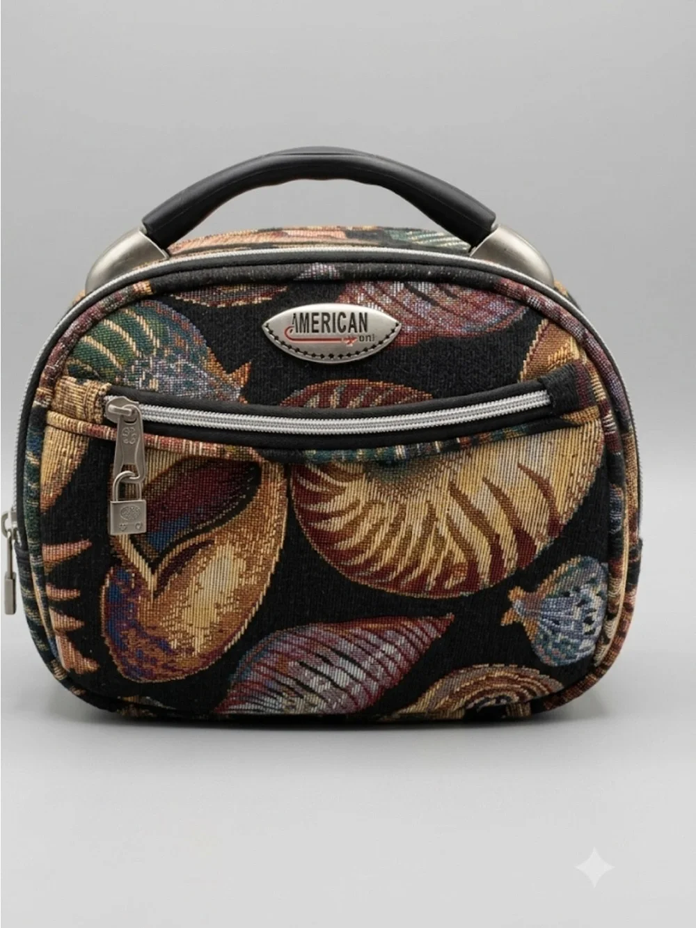 Black Floral Travel Toiletry Bag
